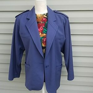 Vintage Escada Navy Oversized Blazer very 1980s